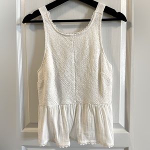 SMALL AE PEPLUM TANK TOP